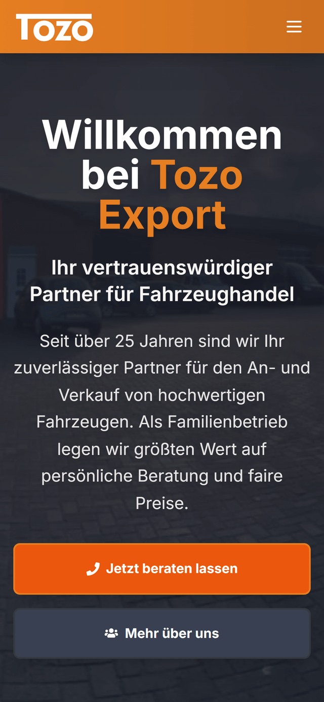 Tozo Export Mobile Version