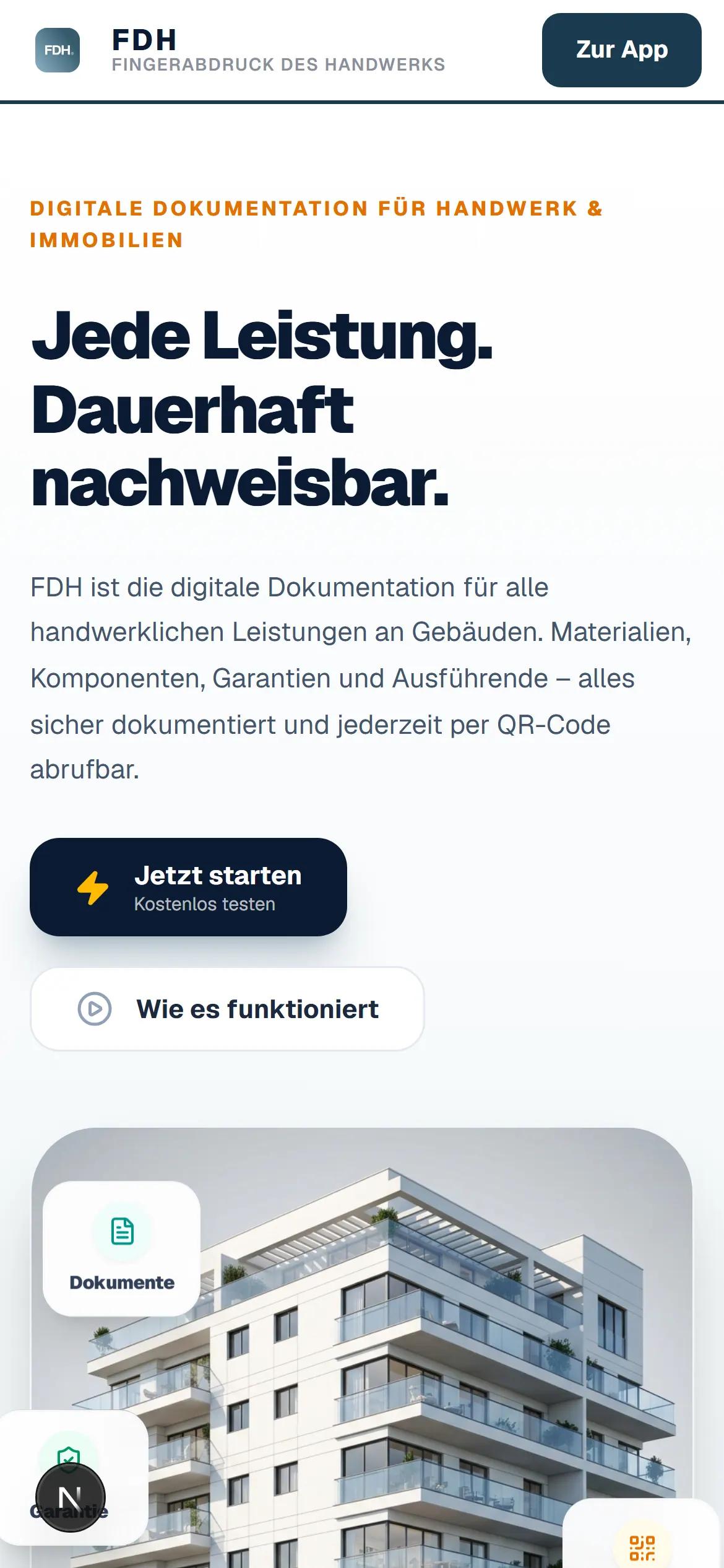 Digitale Gebäudedokumentation – Web-App & Automatisierung